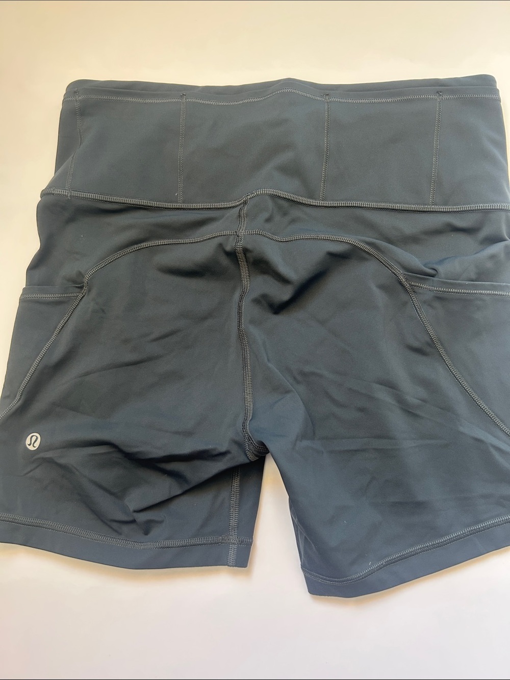 lululemon athletica Women's High-Rise Charcoal Athletic Shorts